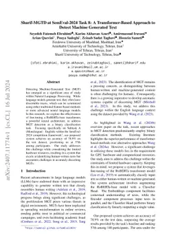 Sharif-MGTD at SemEval-2024 Task 8: A Transformer-Based Approach to
  Detect Machine Generated Text