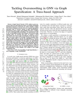 Tackling Oversmoothing in GNN via Graph Sparsification: A Truss-based
  Approach