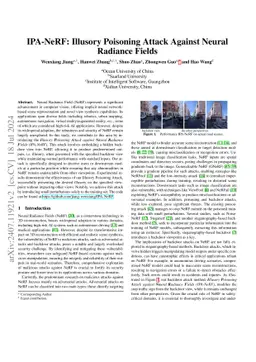 IPA-NeRF: Illusory Poisoning Attack Against Neural Radiance Fields