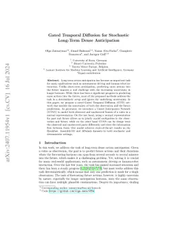 Gated Temporal Diffusion for Stochastic Long-Term Dense Anticipation