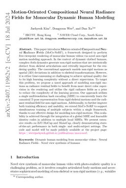 Motion-Oriented Compositional Neural Radiance Fields for Monocular
  Dynamic Human Modeling