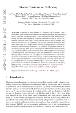 Situated Instruction Following