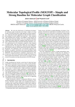 Molecular Topological Profile (MOLTOP) -- Simple and Strong Baseline for
  Molecular Graph Classification