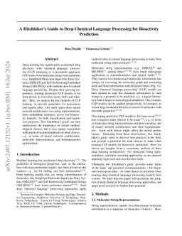 A Hitchhiker's Guide to Deep Chemical Language Processing for
  Bioactivity Prediction