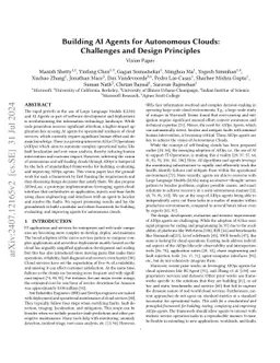 Building AI Agents for Autonomous Clouds: Challenges and Design
  Principles