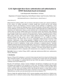 L2AI: lightweight three-factor authentication and authorization in IOMT
  blockchain-based environment