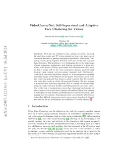 VideoClusterNet: Self-Supervised and Adaptive Clustering For Videos