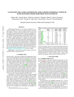 Laugh Now Cry Later: Controlling Time-Varying Emotional States of
  Flow-Matching-Based Zero-Shot Text-to-Speech