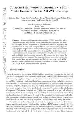 Compound Expression Recognition via Multi Model Ensemble for the ABAW7
  Challenge