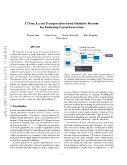 LTSim: Layout Transportation-based Similarity Measure for Evaluating
  Layout Generation