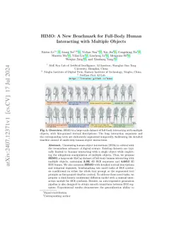 HIMO: A New Benchmark for Full-Body Human Interacting with Multiple
  Objects