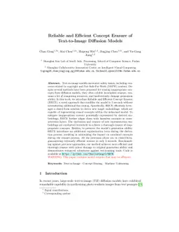 Reliable and Efficient Concept Erasure of Text-to-Image Diffusion Models