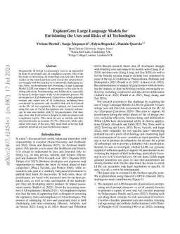 ExploreGen: Large Language Models for Envisioning the Uses and Risks of
  AI Technologies