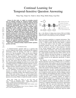 Continual Learning for Temporal-Sensitive Question Answering