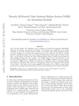 Towards AI-Powered Video Assistant Referee System (VARS) for Association
  Football