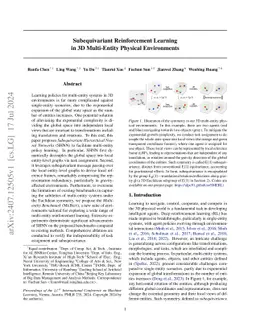 Subequivariant Reinforcement Learning in 3D Multi-Entity Physical
  Environments