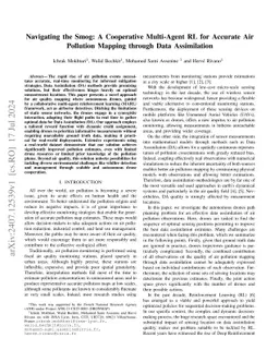 Navigating the Smog: A Cooperative Multi-Agent RL for Accurate Air
  Pollution Mapping through Data Assimilation