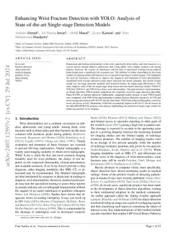 Enhancing Wrist Fracture Detection with YOLO
