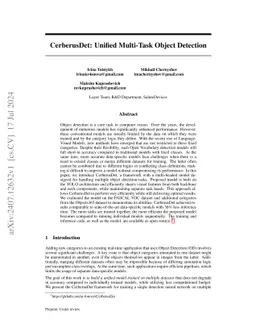 CerberusDet: Unified Multi-Task Object Detection