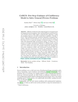 CoSIGN: Few-Step Guidance of ConSIstency Model to Solve General INverse
  Problems