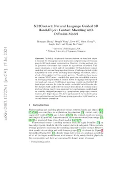 NL2Contact: Natural Language Guided 3D Hand-Object Contact Modeling with
  Diffusion Model