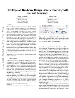 ChipXplore: Natural Language Exploration of Hardware Designs and Libraries