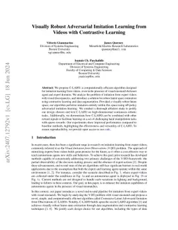 Visually Robust Adversarial Imitation Learning from Videos with
  Contrastive Learning