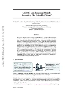 CiteME: Can Language Models Accurately Cite Scientific Claims?