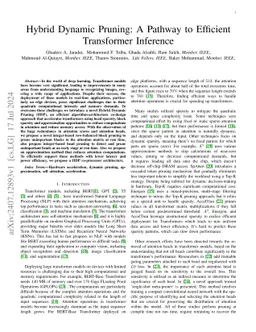 Hybrid Dynamic Pruning: A Pathway to Efficient Transformer Inference