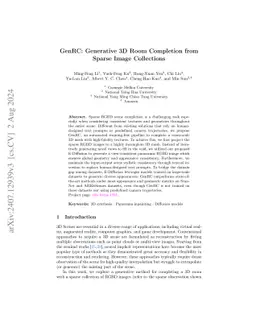 GenRC: Generative 3D Room Completion from Sparse Image Collections