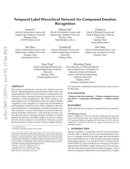 Temporal Label Hierachical Network for Compound Emotion Recognition