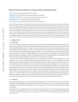 Retrieval-Enhanced Machine Learning: Synthesis and Opportunities