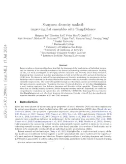 Sharpness-diversity tradeoff: improving flat ensembles with SharpBalance