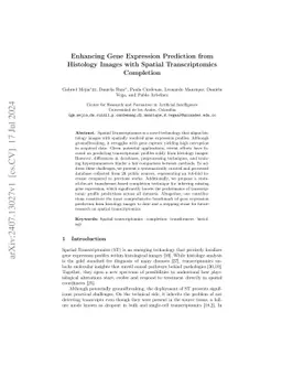 Enhancing Gene Expression Prediction from Histology Images with Spatial
  Transcriptomics Completion