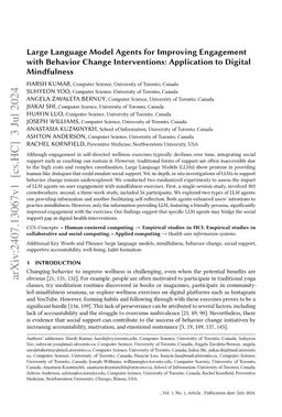 Large Language Model Agents for Improving Engagement with Behavior
  Change Interventions: Application to Digital Mindfulness