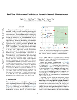 Real-Time 3D Occupancy Prediction via Geometric-Semantic Disentanglement