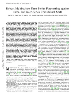Robust Multivariate Time Series Forecasting against Intra- and
  Inter-Series Transitional Shift