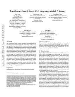 Transformer-based Single-Cell Language Model: A Survey