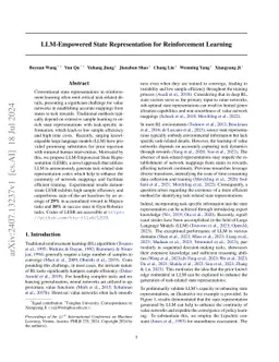 LLM-Empowered State Representation for Reinforcement Learning