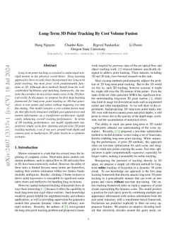 Long-Term 3D Point Tracking By Cost Volume Fusion