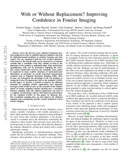 With or Without Replacement? Improving Confidence in Fourier Imaging