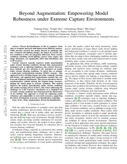 Beyond Augmentation: Empowering Model Robustness under Extreme Capture
  Environments