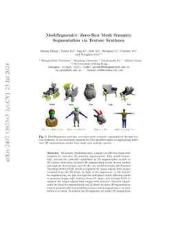 MeshSegmenter: Zero-Shot Mesh Semantic Segmentation via Texture
  Synthesis