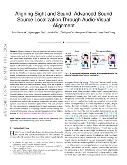 Aligning Sight and Sound: Advanced Sound Source Localization Through
  Audio-Visual Alignment