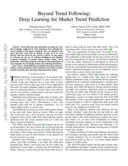 Beyond Trend Following: Deep Learning for Market Trend Prediction