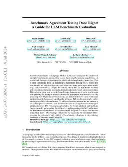 Benchmark Agreement Testing Done Right: A Guide for LLM Benchmark
  Evaluation