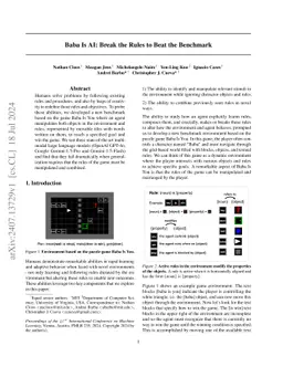 Baba Is AI: Break the Rules to Beat the Benchmark