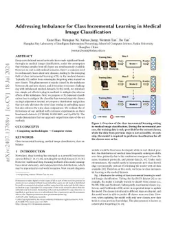Addressing Imbalance for Class Incremental Learning in Medical Image
  Classification