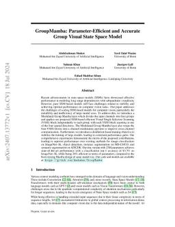 GroupMamba: Efficient Group-Based Visual State Space Model