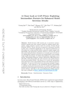 A Closer Look at GAN Priors: Exploiting Intermediate Features for
  Enhanced Model Inversion Attacks